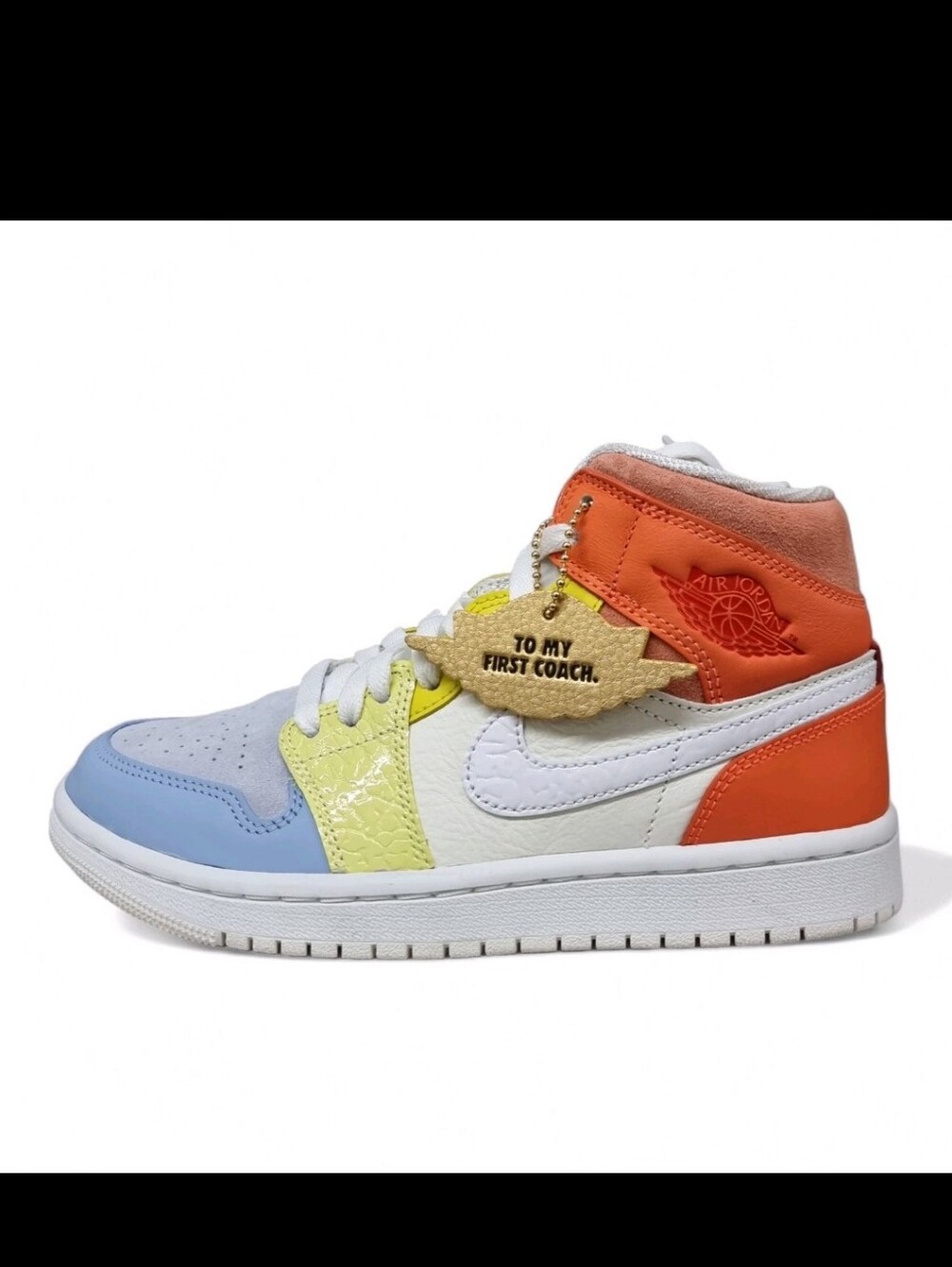 Nike Air Jordan 1 Mid To My First Coach Colourful Mid Top Sneakers Size 6.5
